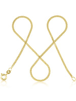 Panzerkette TIMELESS Schlicht 8k Gold-0