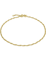 Fußkette Singapurkette SINGAPORE Filigran 8k Gold