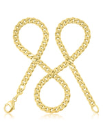 Panzerkette TIMELESS Massiv 8k Gold-0