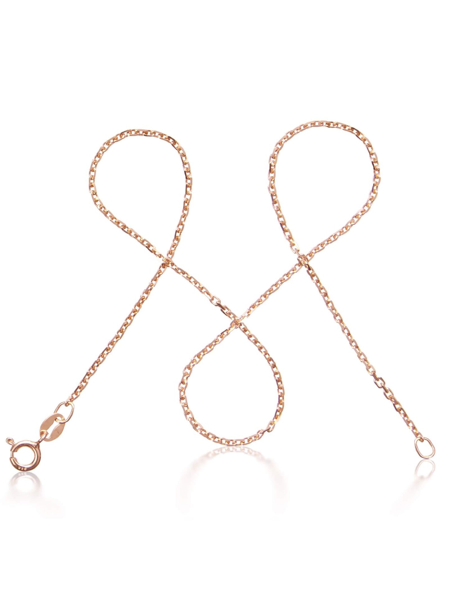 Ankerkette DELICATE Filigran Roségold Vergoldet