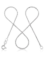 Ankerkette DELICATE Dünn Silber Diamantiert