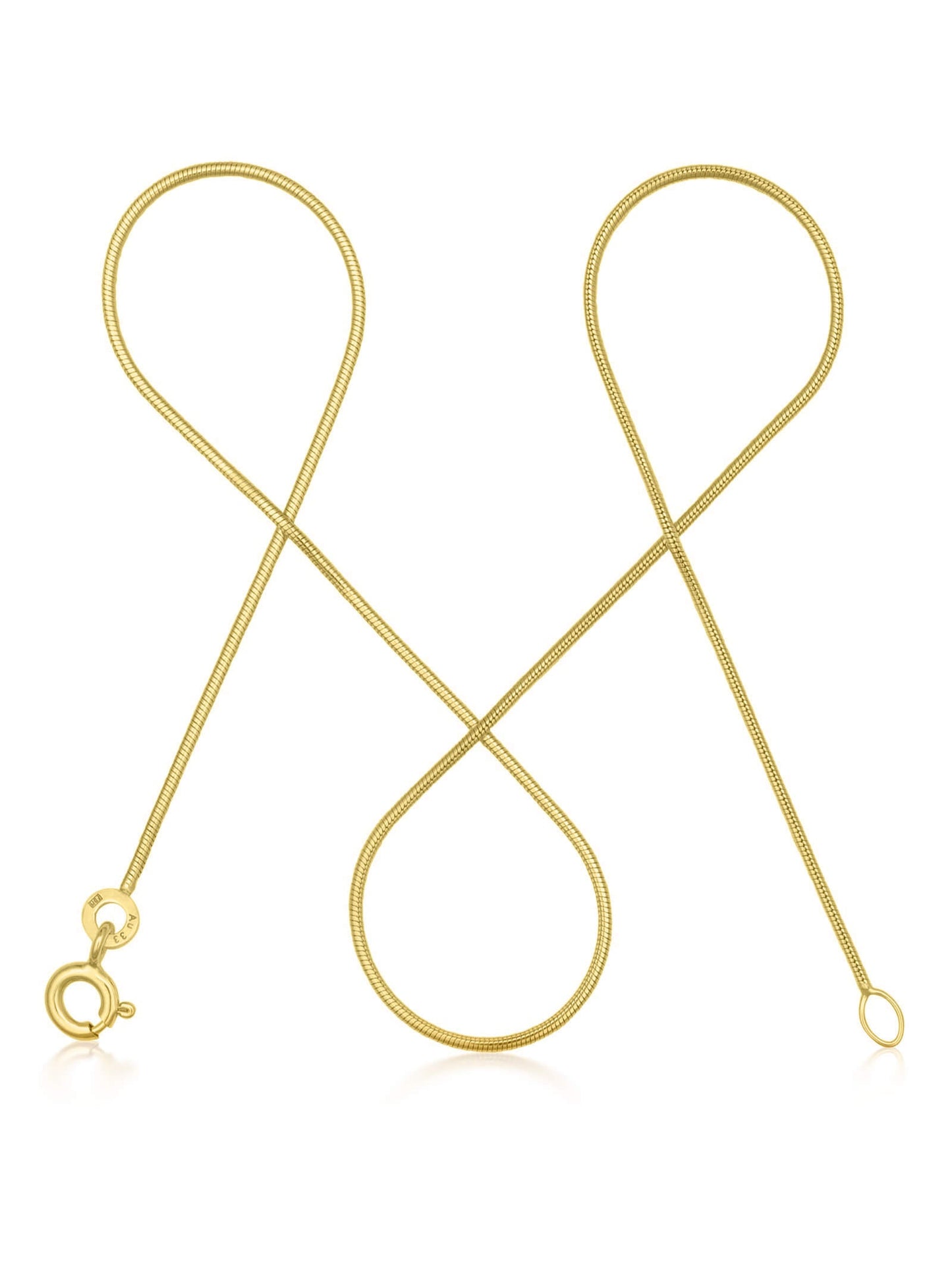 Schlangenkette ETERNITY Hauchzart 8k Gold