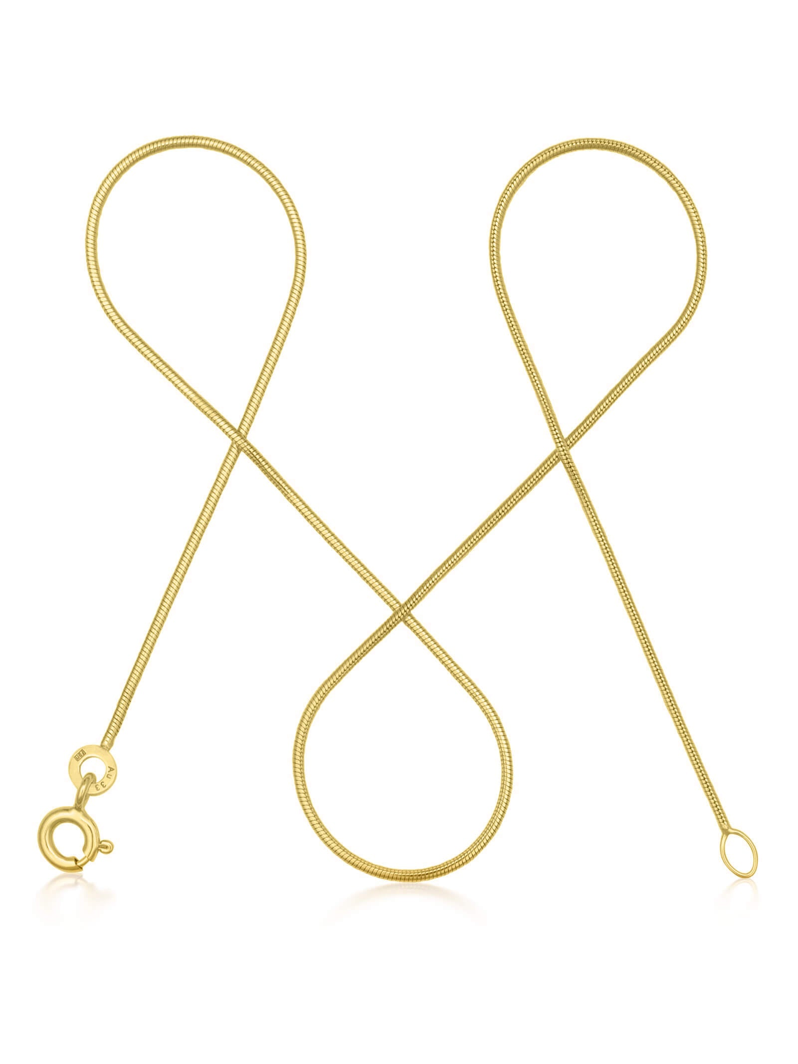 Schlangenkette ETERNITY Hauchzart 8k Gold