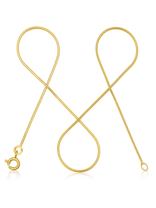 Schlangenkette ETERNITY Zierlich 8k Gold-0