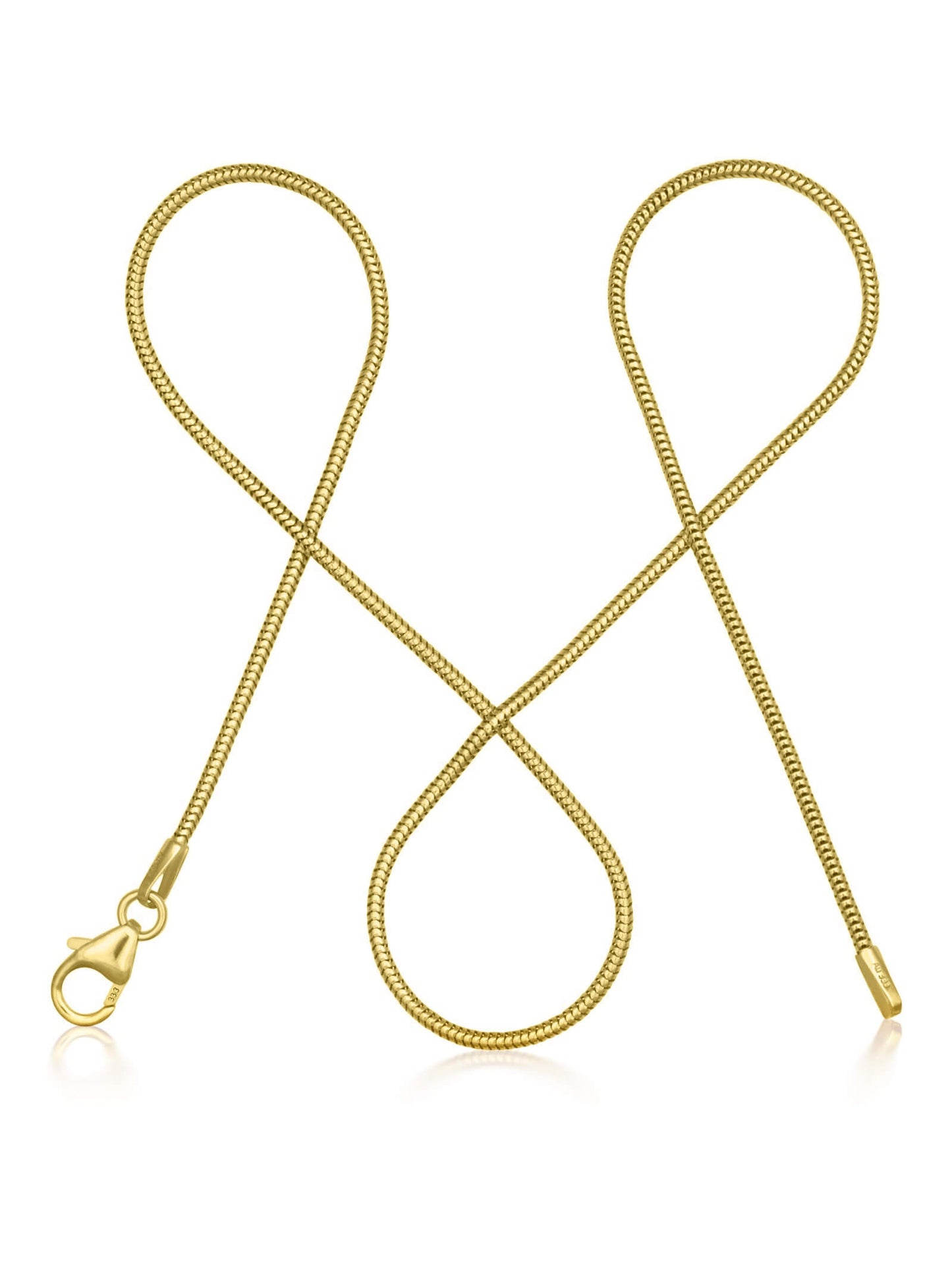 Schlangenkette ETERNITY Dünn 8k Gold