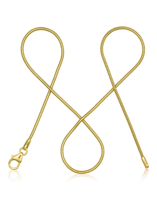 Schlangenkette ETERNITY Dünn 8k Gold