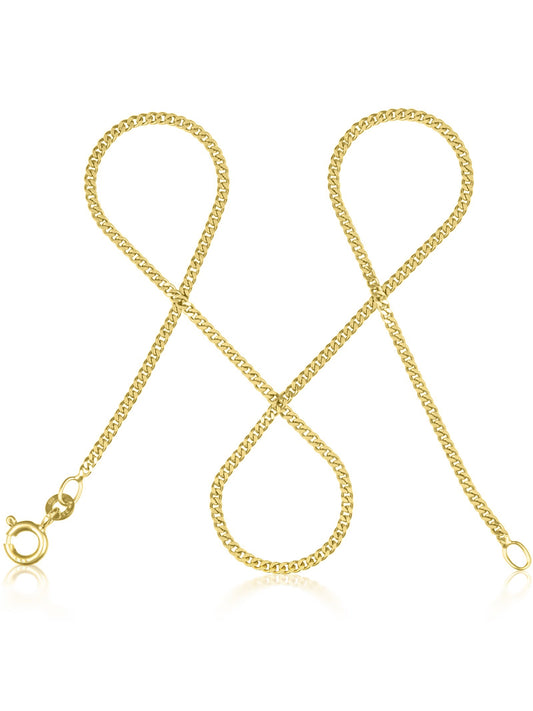 Panzerkette TIMELESS Schlicht 8k Gold-0