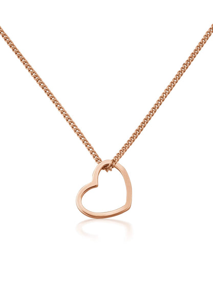 Kettenanhänger HEART Roségold Vergoldet-1