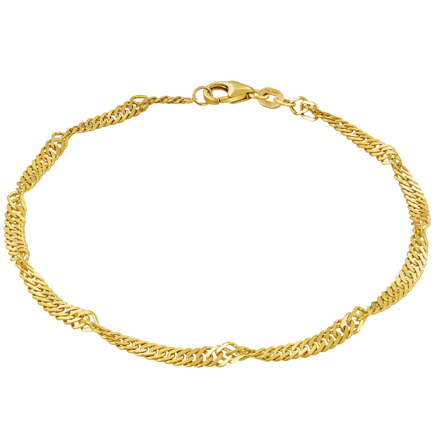 Armband Singapurkette SINGAPORE Original 14k Echtgold