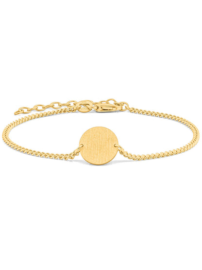 Armband Panzerkette CIRCLE Vergoldet