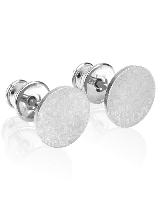 Ohrringe CIRCLE Silber Rhodiniert