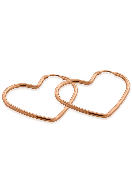 Creolen HEART Roségold Vergoldet