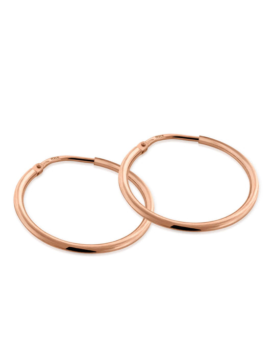 Kreis Creolen HOOP Dezent Roségold Vergoldet-0