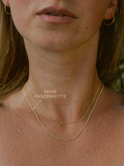 Panzerkette TIMELESS Dezent 8k Gold-1
