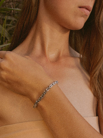 Armband Königskette ROYAL Modern Silber Rhodiniert-2