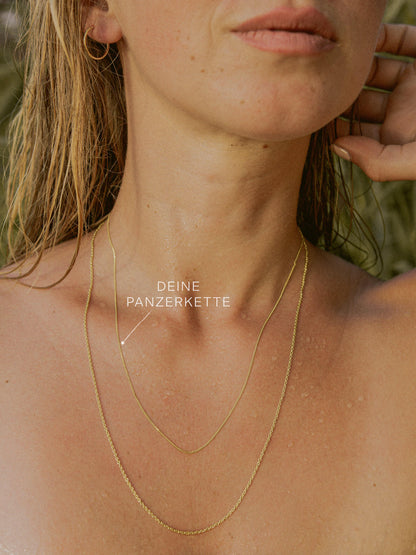 Panzerkette TIMELESS Hauchzart 8k Gold-2