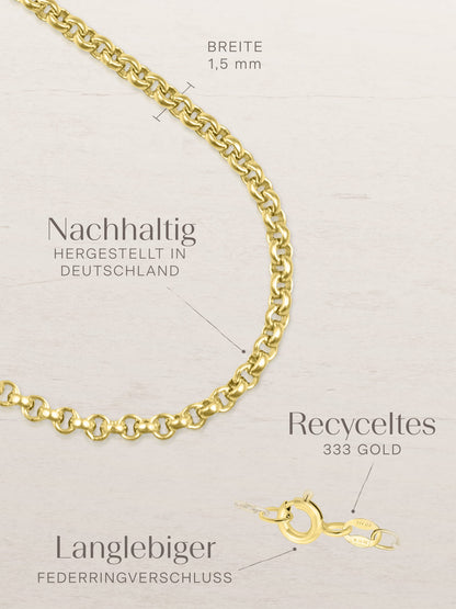 Erbskette TENDER Filigran 8k Gold-3