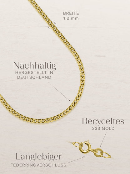 Panzerkette TIMELESS Zart 8k Gold-2