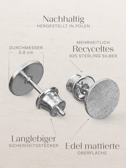 Ohrringe CIRCLE Silber Rhodiniert-3