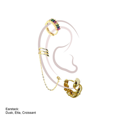 DUSK HELIX HOOP 1CM-3