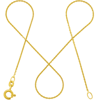 Ankerkette DELICATE Zart 14k Echtgold Diamantiert