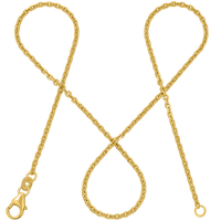 Ankerkette DELICATE Zierlich 14k Echtgold Diamantiert