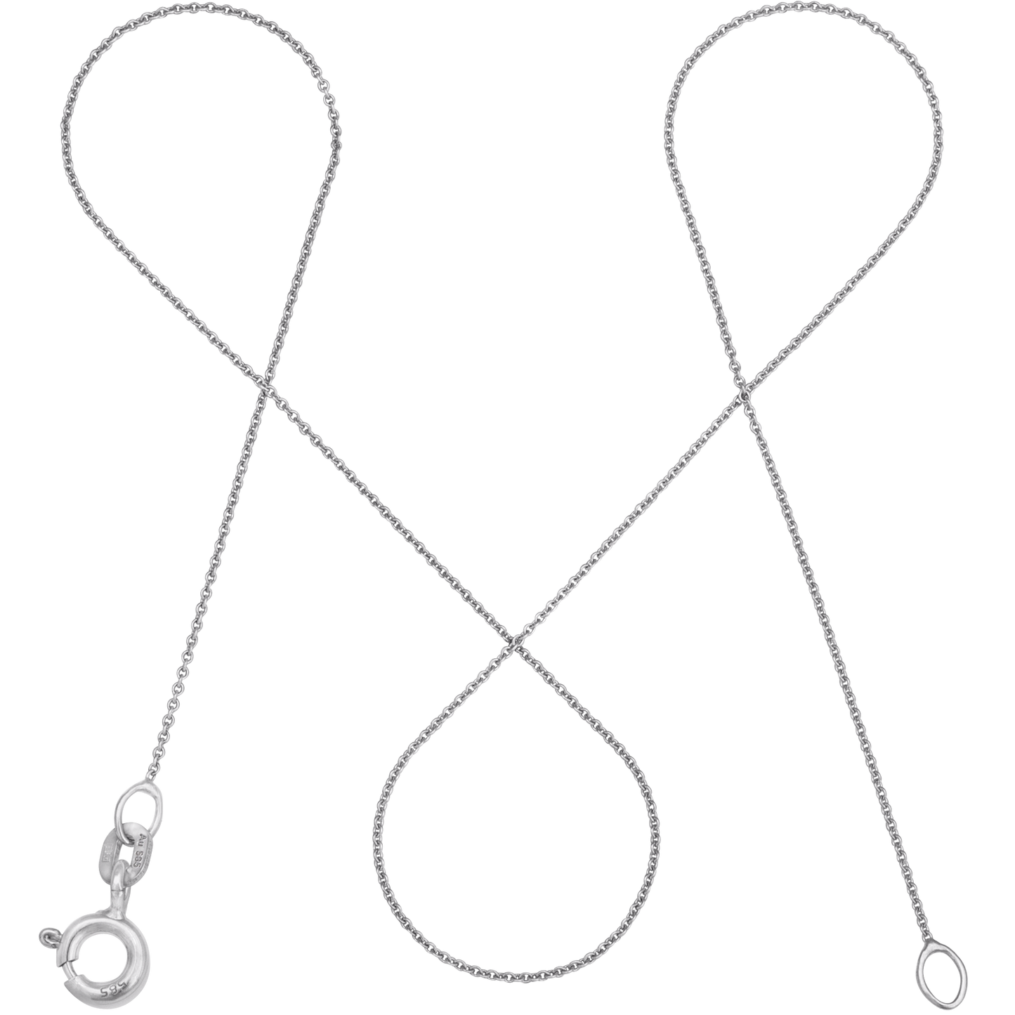 Ankerkette DELICATE Hauchzart 14k Weißgold