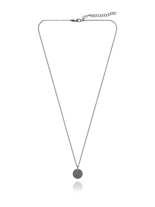 Kettenanhänger CIRCLE 1,2 cm Schwarz