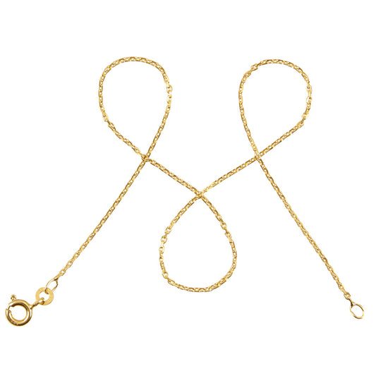 Ankerkette DELICATE Filigran Diamantiert 8k Gold